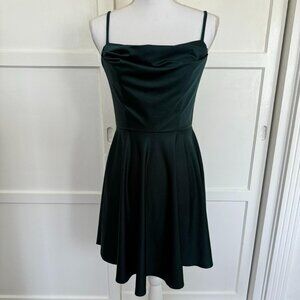 City Studio dark green dress